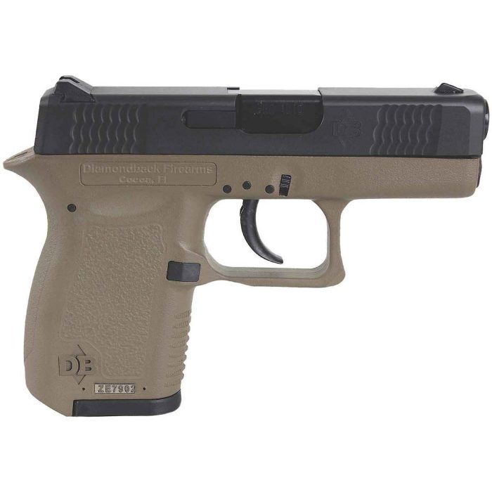 Diamondback DB380 380 Auto (ACP) 2.8in FDE & Black Pistol - 6+1 Rounds