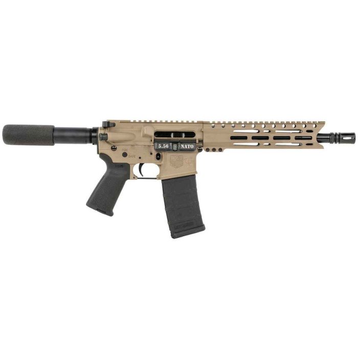 Diamondback Firearms Carbon DB15 5.56mm NATO 10in FDE Cerakote Modern Sporting Pistol - 30+1 Rounds