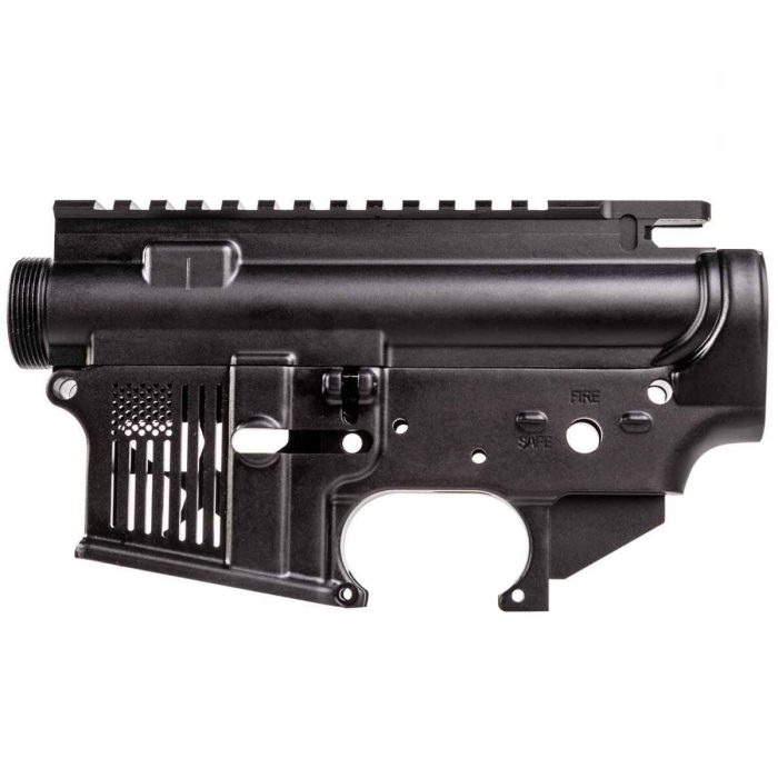 F1 Firearms Skeletonized FDR-15 Black Flag Rifle Receiver Set