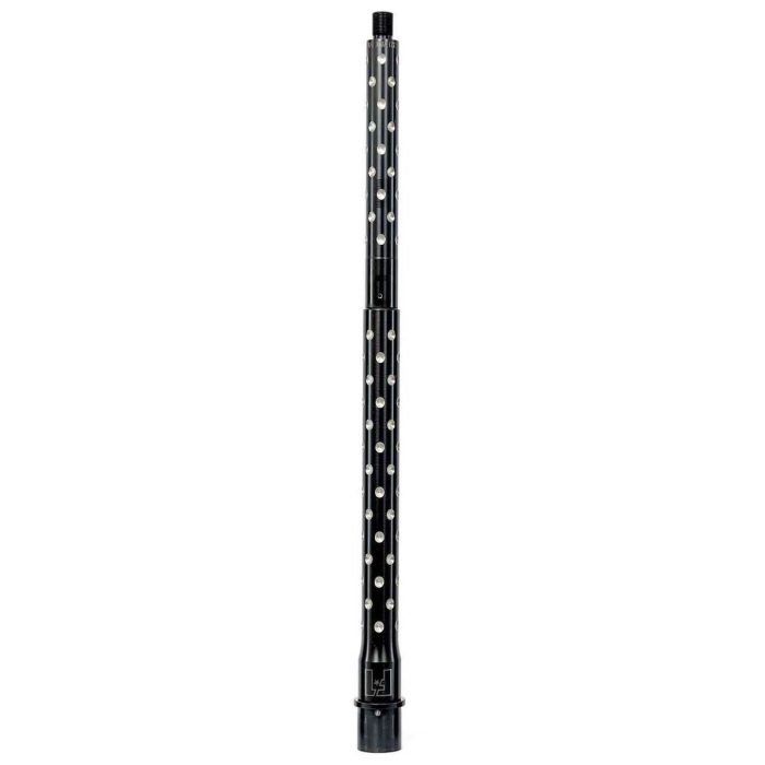 F1 Firearms Threaded 223 Wylde Dimple Fluted Rifle Barrel - 16in - Black Nitride