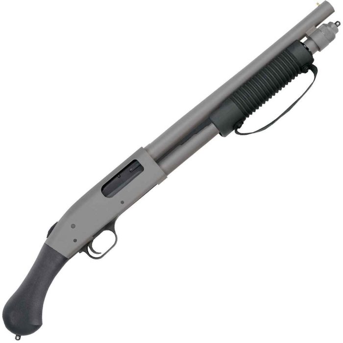 Mossberg 590 Shockwave JIC 12 Gauge 3in Stainless Pump Firearm - 14.38in