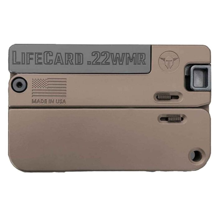 Trailblazer Firearms LifeCard 22 WMR (22 Mag) 2.5in Brown Aluminum Pistol - 1 Round